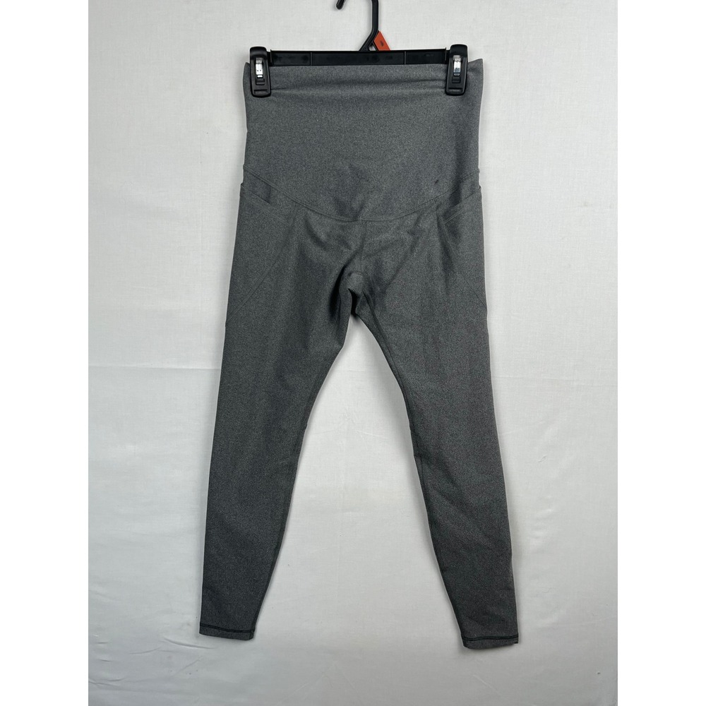 Old Navy Active Leggings Womens XS Powersoft High Rise Go-Dry Gray Heathered